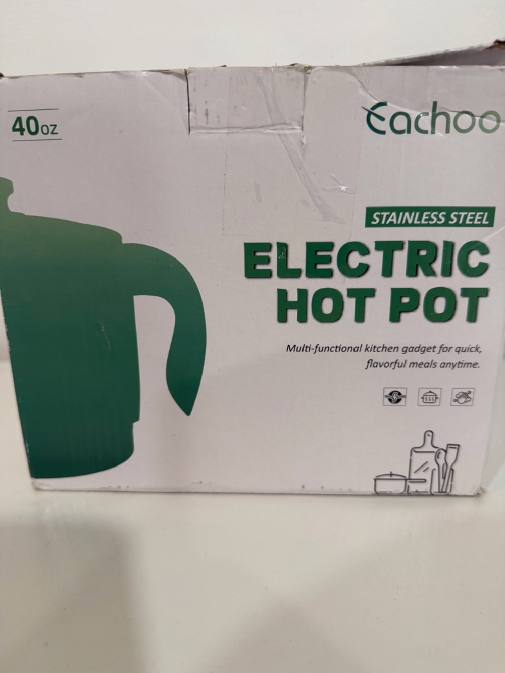 Green Stainless Steel Electric Hot Pot - 40 oz
